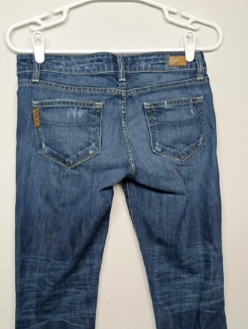 PAIGE Skyline Ankle Peg Jeans with Distressed Details
